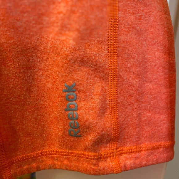 Reebok - Woman’s two tone orange long sleeve workout shirt, Size: M - Picture 4 of 8